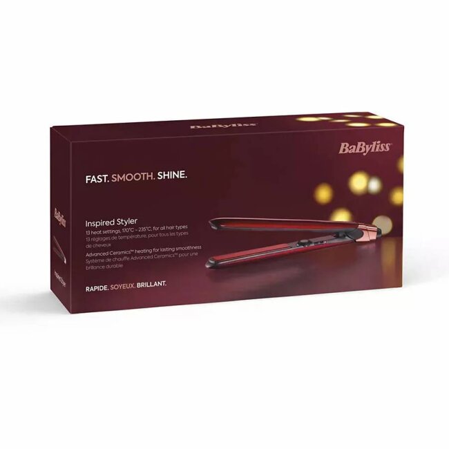Drejtuese për flokë Babyliss Inspired - Kuqe - Figura 3
