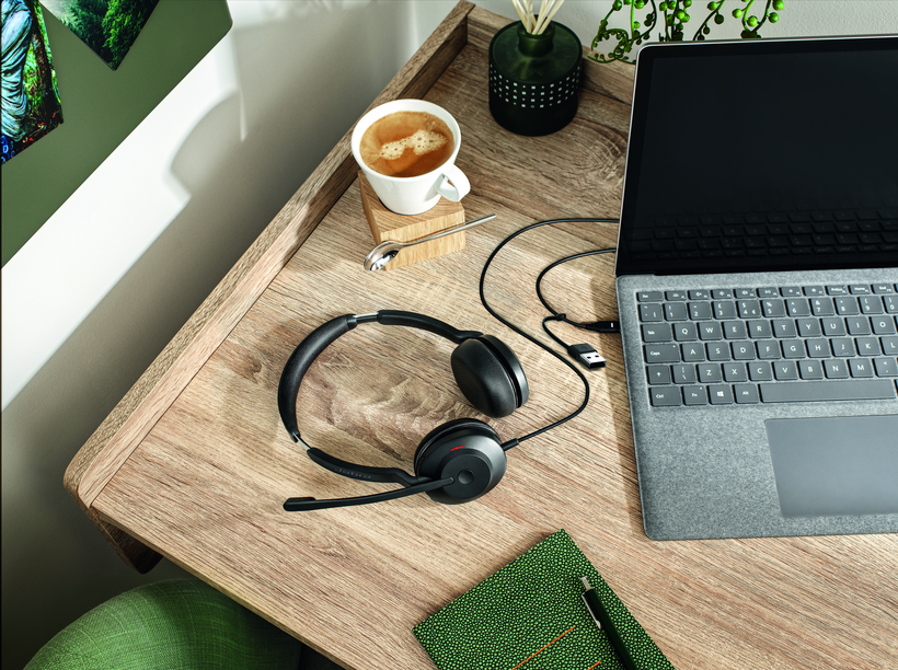 Kufje me kabllo Jabra Evolve2 30 SE / MS / USB-A & USB-C - Zezë - Figura 3