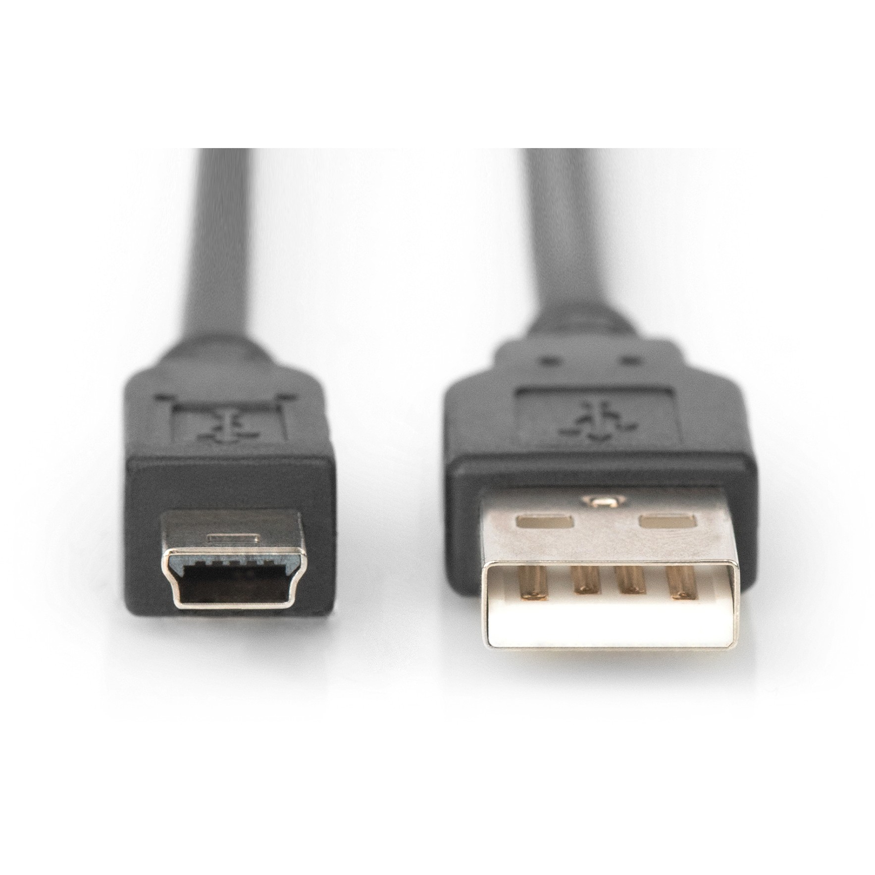 Kabllo DIGITUS USB 2.0 / Typ A → Typ Mini‑B / Plug–Plug / 1.0m / Zezë - Figura 2