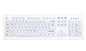 Tastierë Pa Kabllo Active Key AK-C8100 / IP68 Sealed / QWERTZ - Bardhë