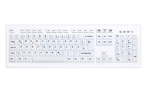 Tastierë Pa Kabllo Active Key AK-C8100 / IP68 Sealed / QWERTZ - Bardhë