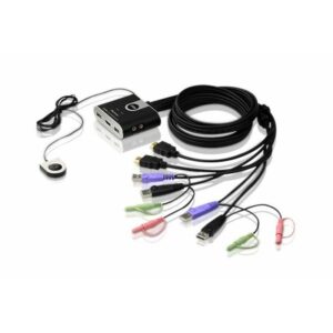 ATEN KVM Switch CS692 / 2-Port / 3x HDMI + 6x USB + 3x Audio