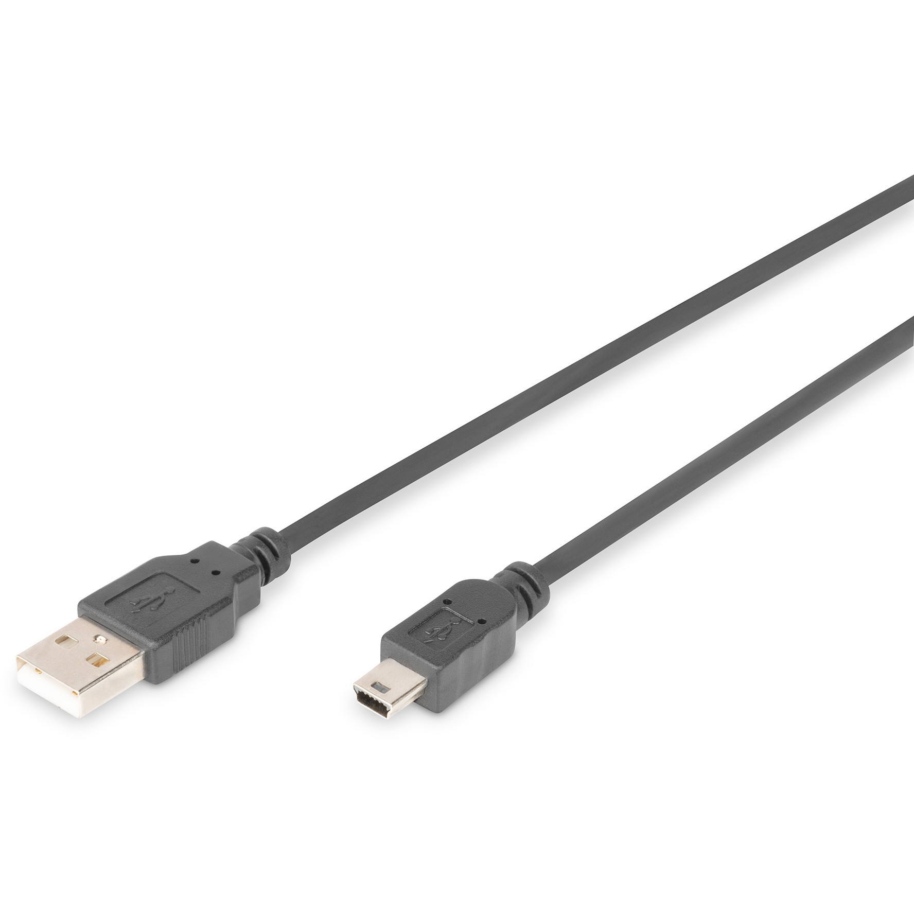 Kabllo DIGITUS USB 2.0 / Typ A → Typ Mini‑B / Plug–Plug/ 1.8m / Zezë