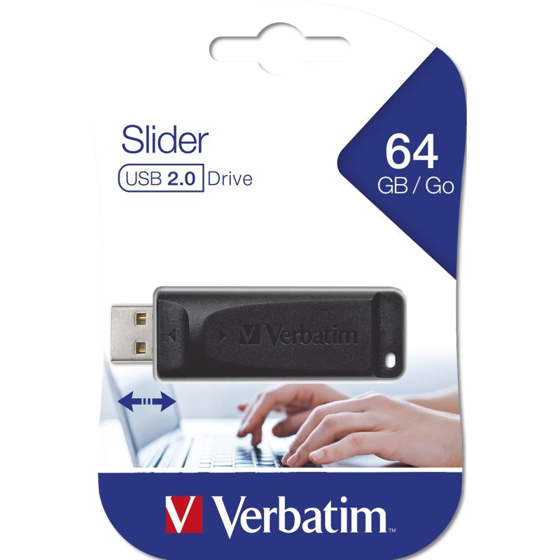 USB Flash Drive Verbatim Store'n'Go Slider / 64GB / 2.0 – Zezë - Figura 4