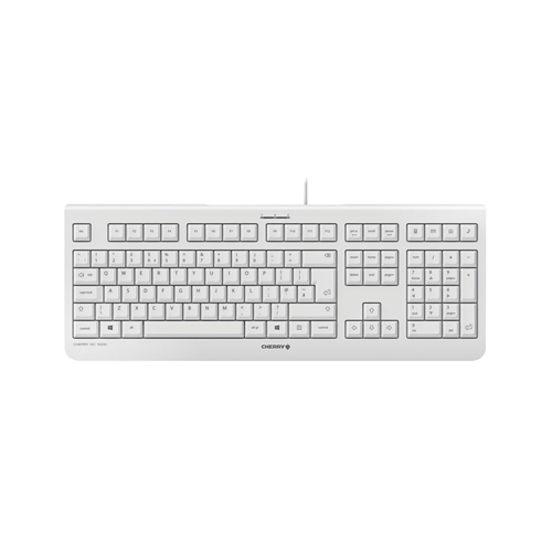 Tastierë Me kabllo CHERRY KC 1000 USB England Layout – Bardhë