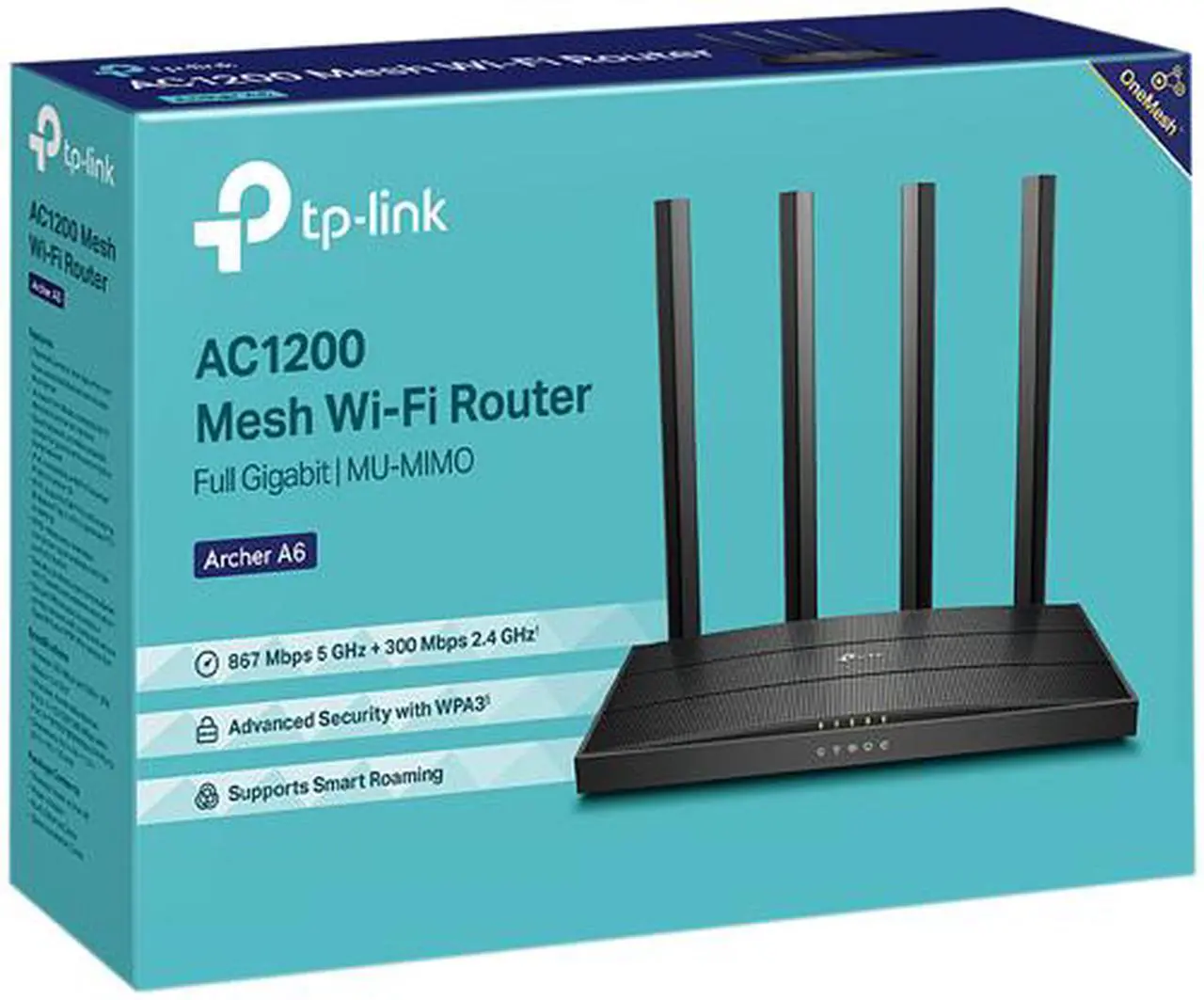 Wireless Ruter TP-Link AC1200 / MU-MIMO / 2.4GHz: deri në 300Mbps / 5GHz: deri në 867Mbps / 4x10/100 / Gigabit - Figura 4