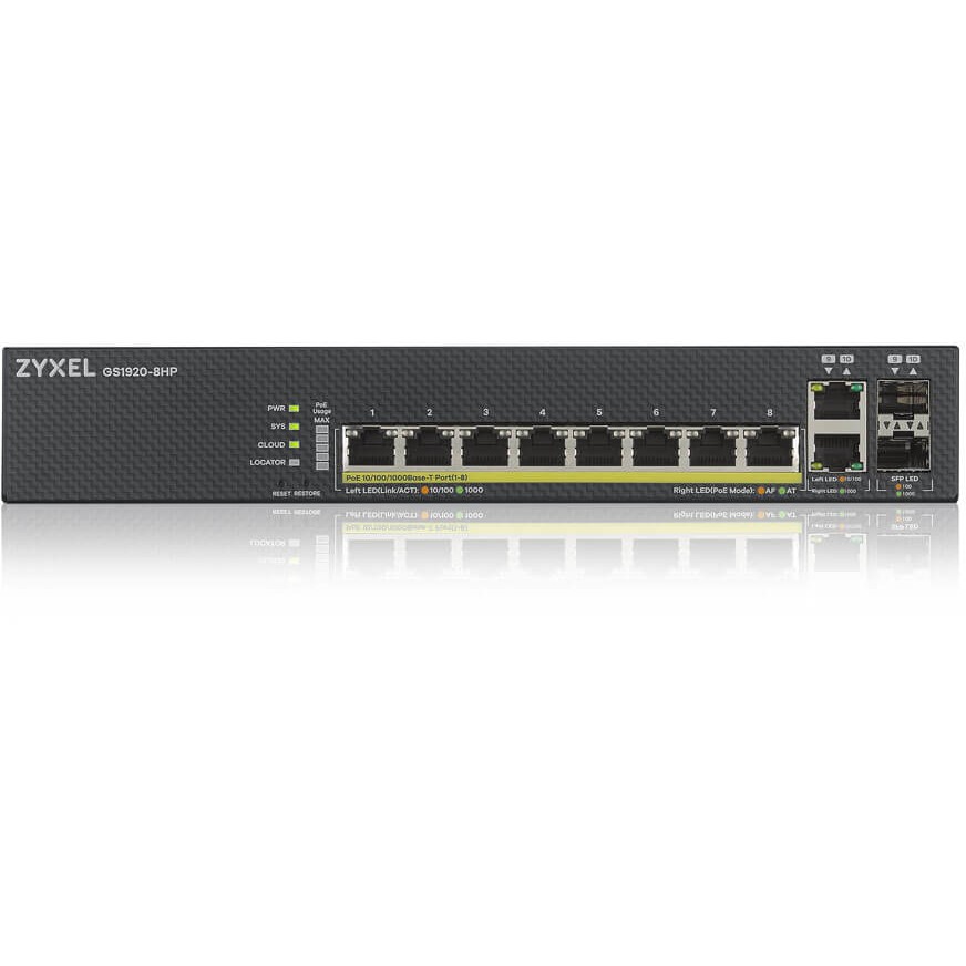 Switch Zyxel GS1920-8HP POE M, 10 porte - Figura 2