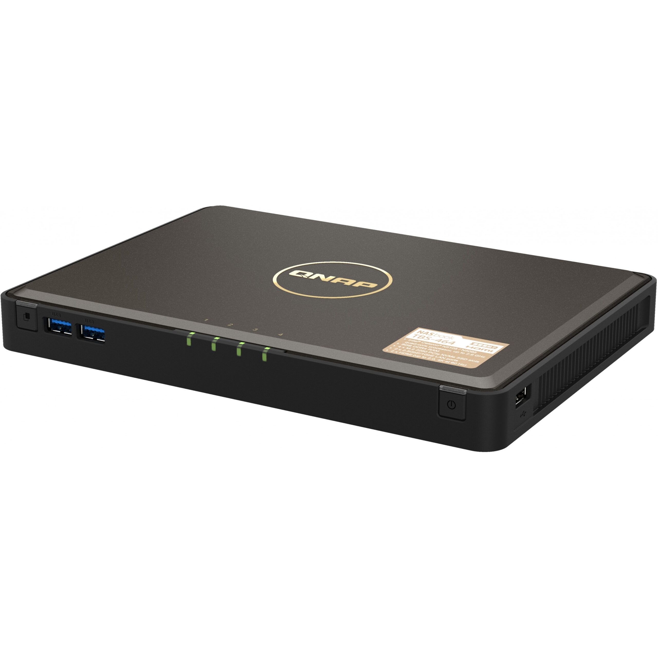 NAS QNAP TBS‑464‑8G 4‑Bay M.2 NVMe / Intel Celeron N5105/N5095 Quad‑Core 1.5GHz (burst 2.9GHz) / 8GB DDR4 - Figura 5