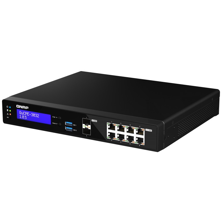 NAS QNAP QuCPE‑3032‑C3558R‑8G / Intel Atom C3558R / 8x2.5GbE RJ45, 2x10GbE SFP+ / 2xM.2 NVMe / 60W PSU - Figura 2