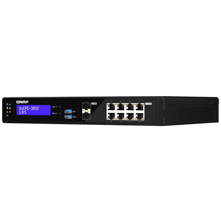 NAS QNAP QuCPE‑3032‑C3558R‑8G / Intel Atom C3558R / 8x2.5GbE RJ45, 2x10GbE SFP+ / 2xM.2 NVMe / 60W PSU - Figura 5