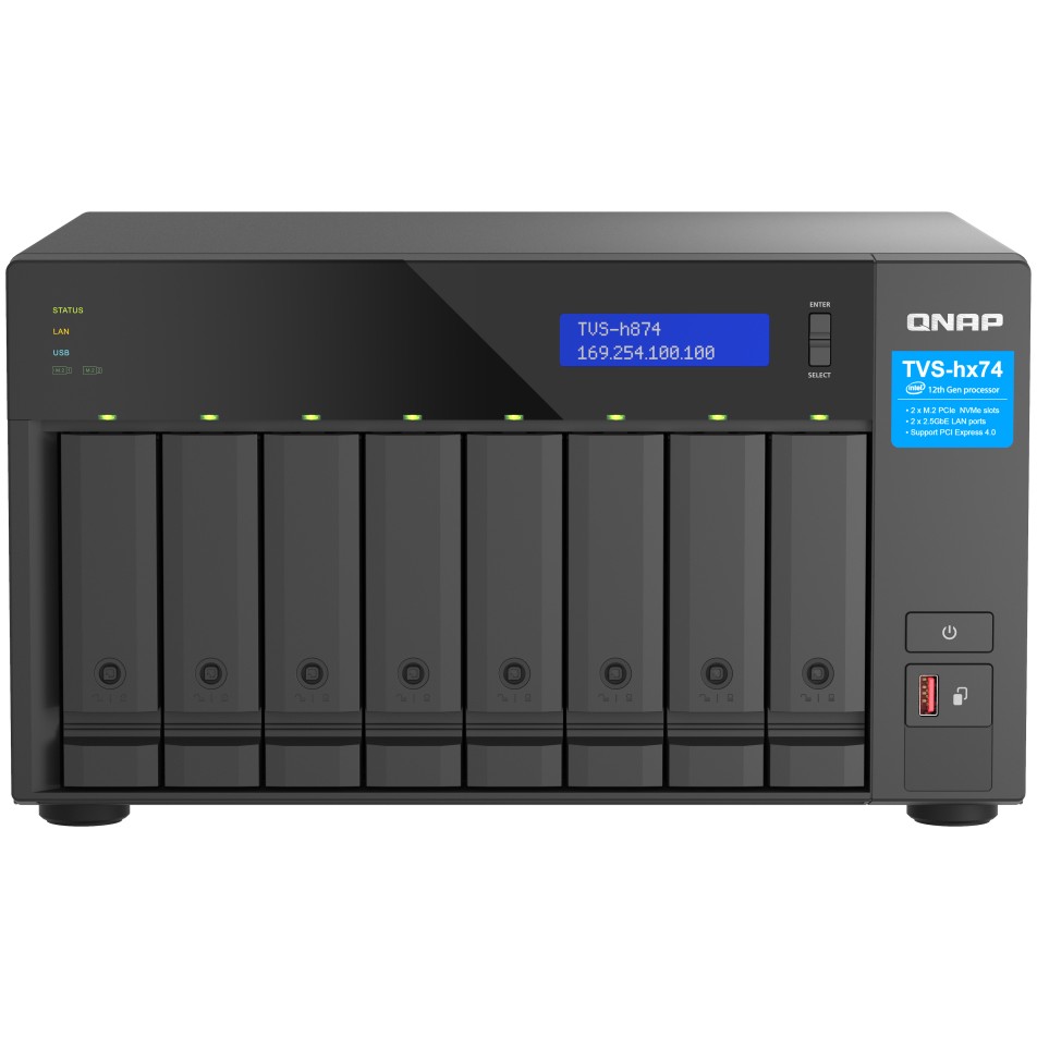 NAS QNAP TVS‑H874X‑I9‑64G 8‑Bay QuTS hero / Intel Core i9‑12900 (16 cores) / 64GB - Figura 2