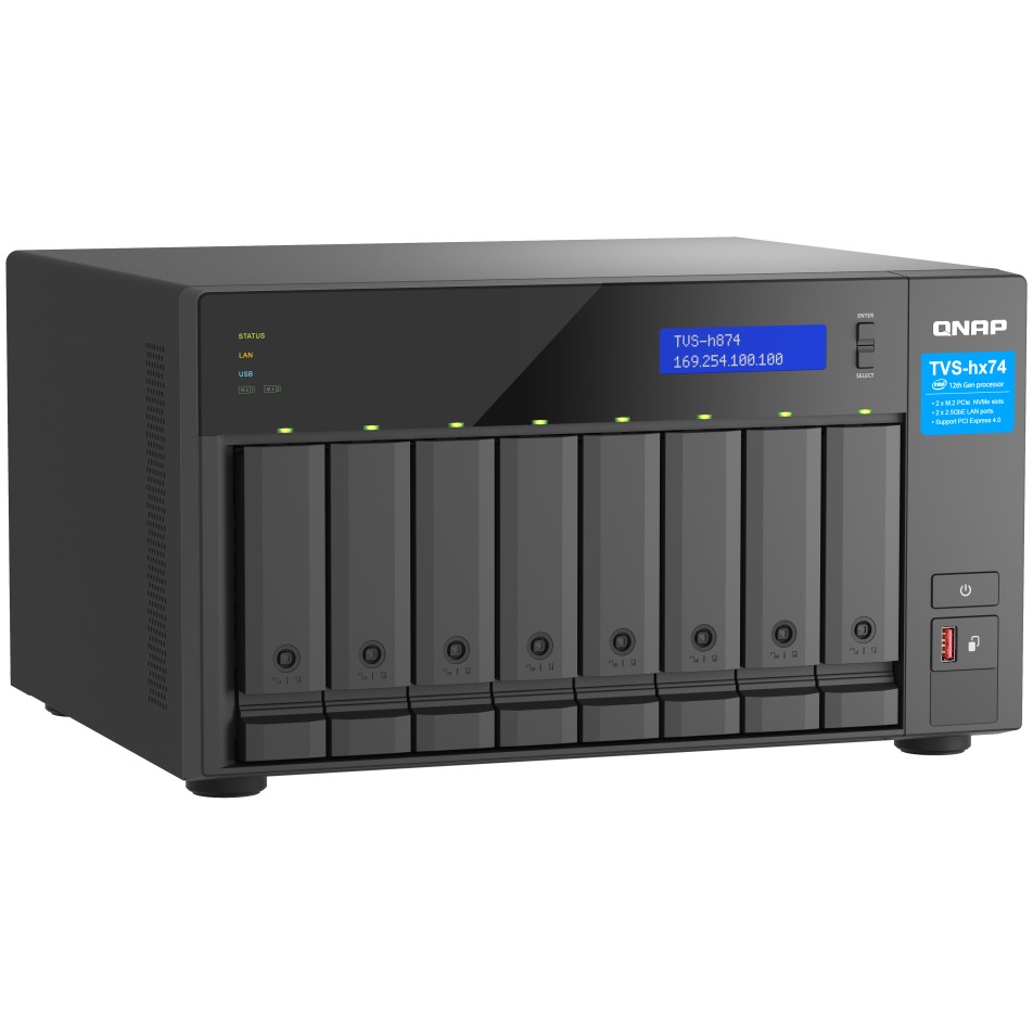 NAS QNAP TVS‑H874X‑I9‑64G 8‑Bay QuTS hero / Intel Core i9‑12900 (16 cores) / 64GB - Figura 3