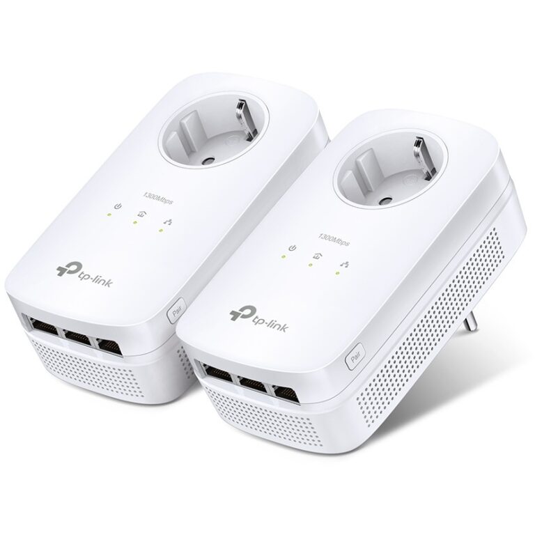 TP-Link TL-PA8030P KIT AV1300 Powerline AV2 1300Mbps 3-Port Gigabit Passthrough