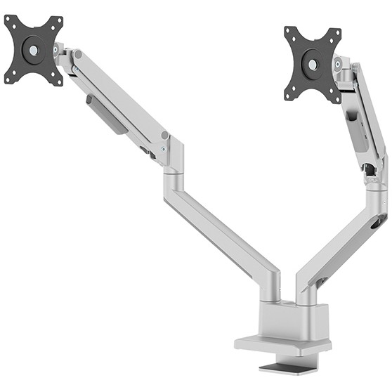 Mbajtëse për Monitor Neomounts DS70-250SL2 Mbajtëse tavoline për 2 Monitore deri në 81cm 32" 9KG Argjend - Figura 2