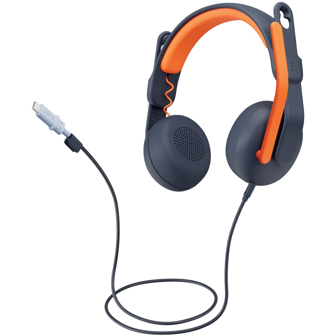 Kufje me Kabllo Logitech LEARN CLASSIC - Blu/Portokalli