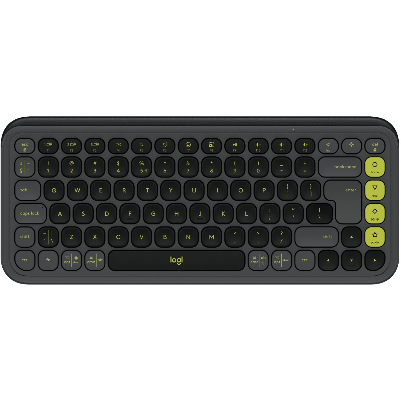 Tastierë pa Kabllo Logitech POP Keys / Wireless + Bluetooth / QWERTY - Grafit