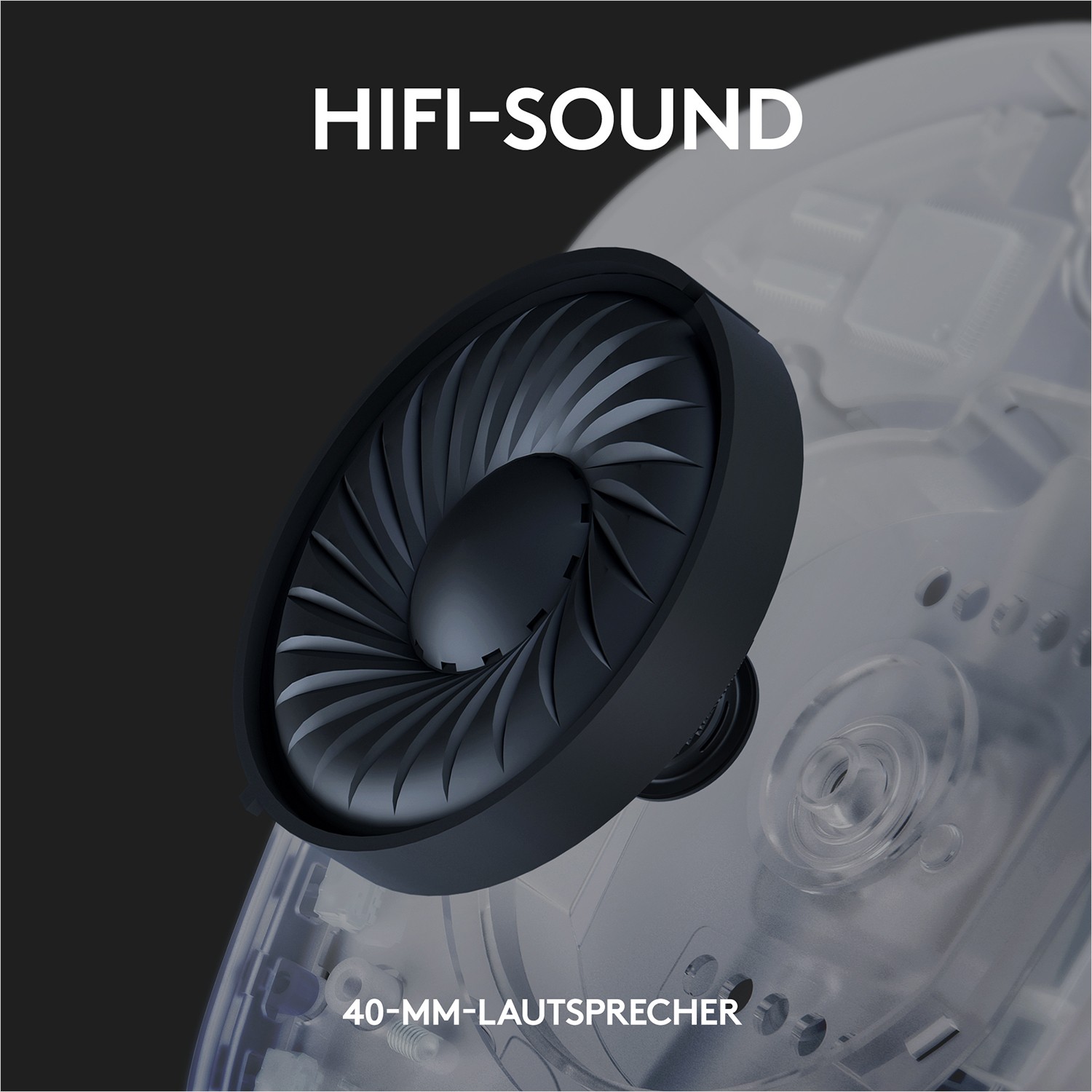 Kufje Gaming Logitech Lightspeed G435 Full Size Wireless Bluetooth / 2.4 GHz – Bardhë/Vjollcë e Hapur - Figura 4