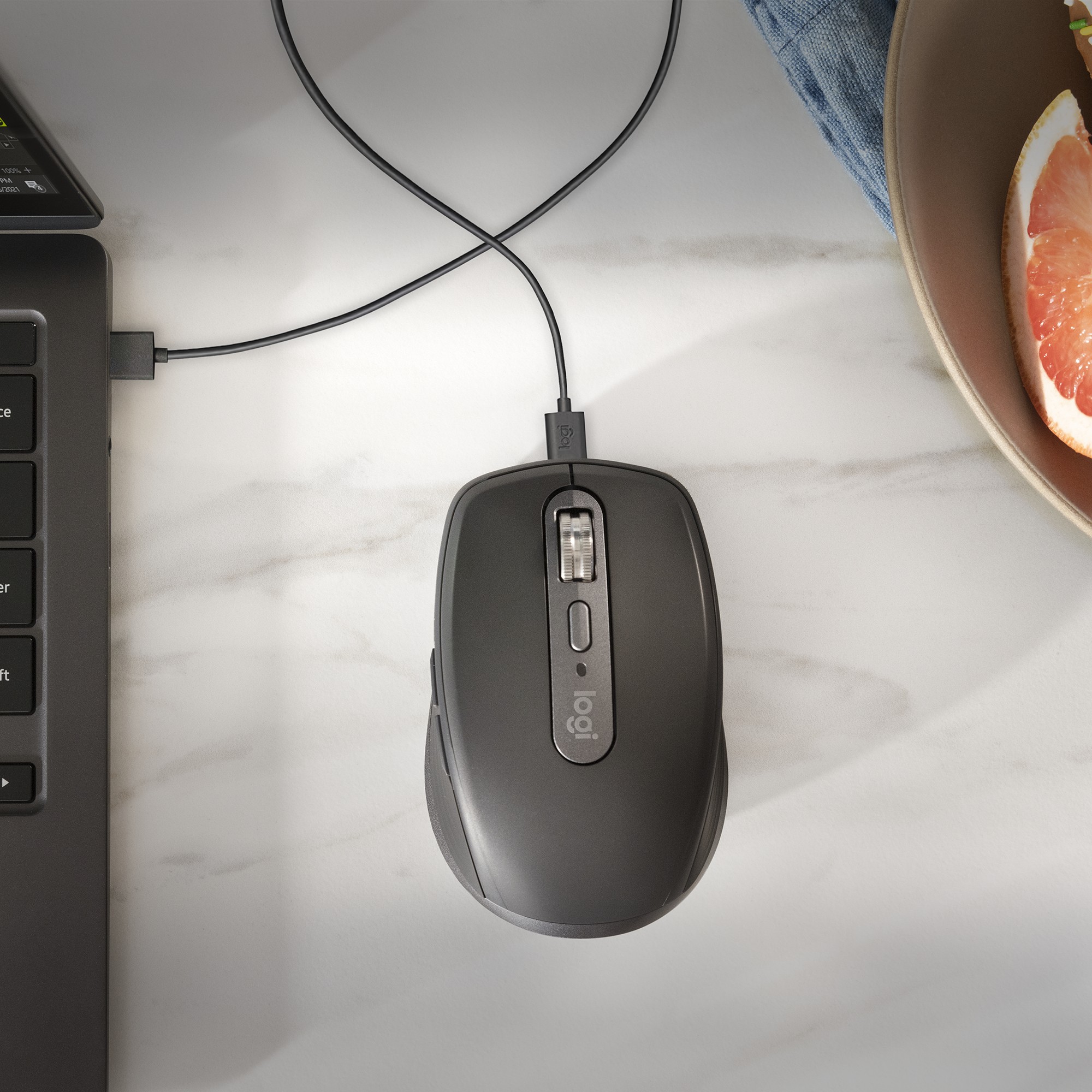 Maus pa kabllo Logitech MX Anywhere 3S Maus optik 6 butona pa tel Bluetooth ngjyrë rozë - Figura 5
