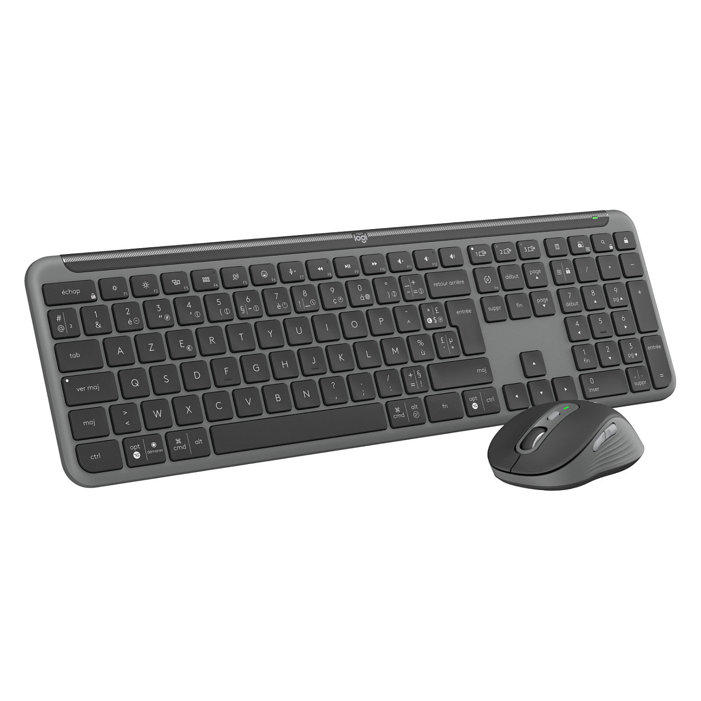 Combo (Tastierë & Maus) Logitech Signature Slim Combo MK950 for Business / Wireless / AZERTY / French Language – Grafit