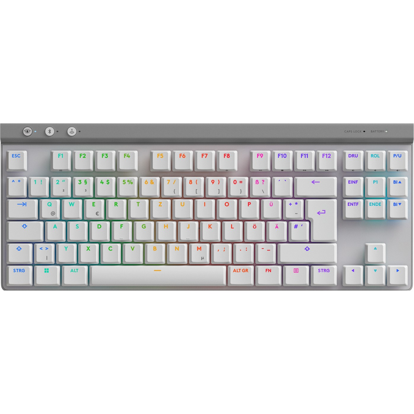 Tastierë Gaming Logitech G515 LIGHTSPEED TKL / German Layout / QWERTZ – Bardhë