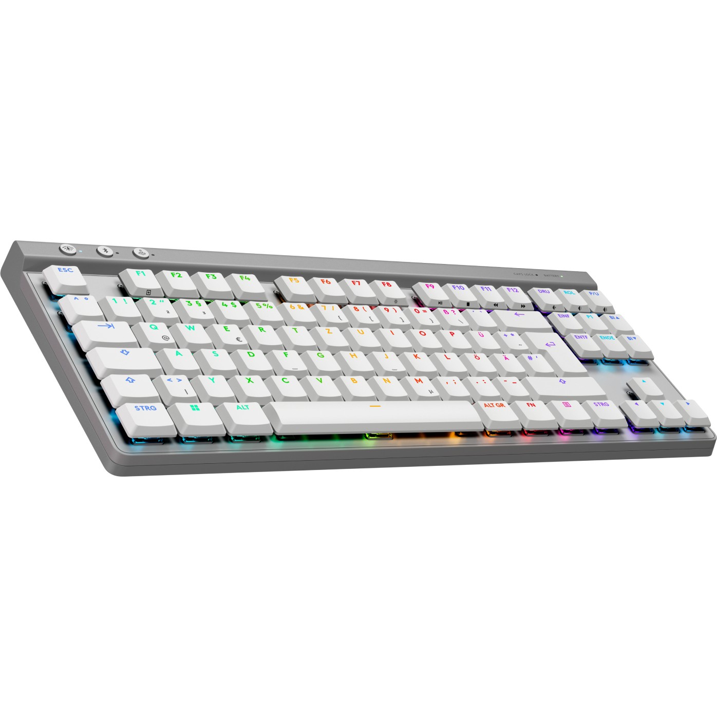 Tastierë Gaming Logitech G515 LIGHTSPEED TKL / German Layout / QWERTZ – Bardhë - Figura 2