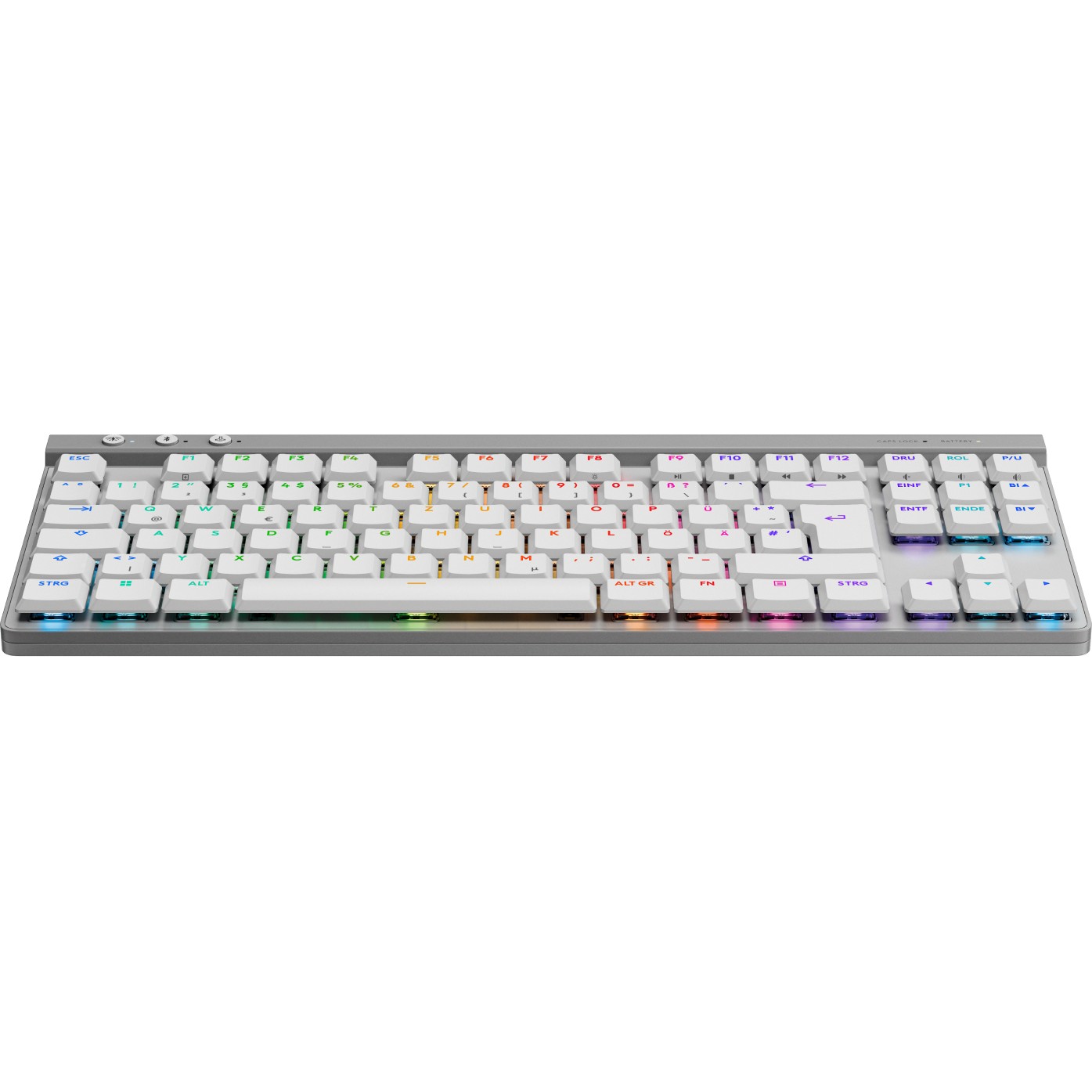 Tastierë Gaming Logitech G515 LIGHTSPEED TKL / German Layout / QWERTZ – Bardhë - Figura 4