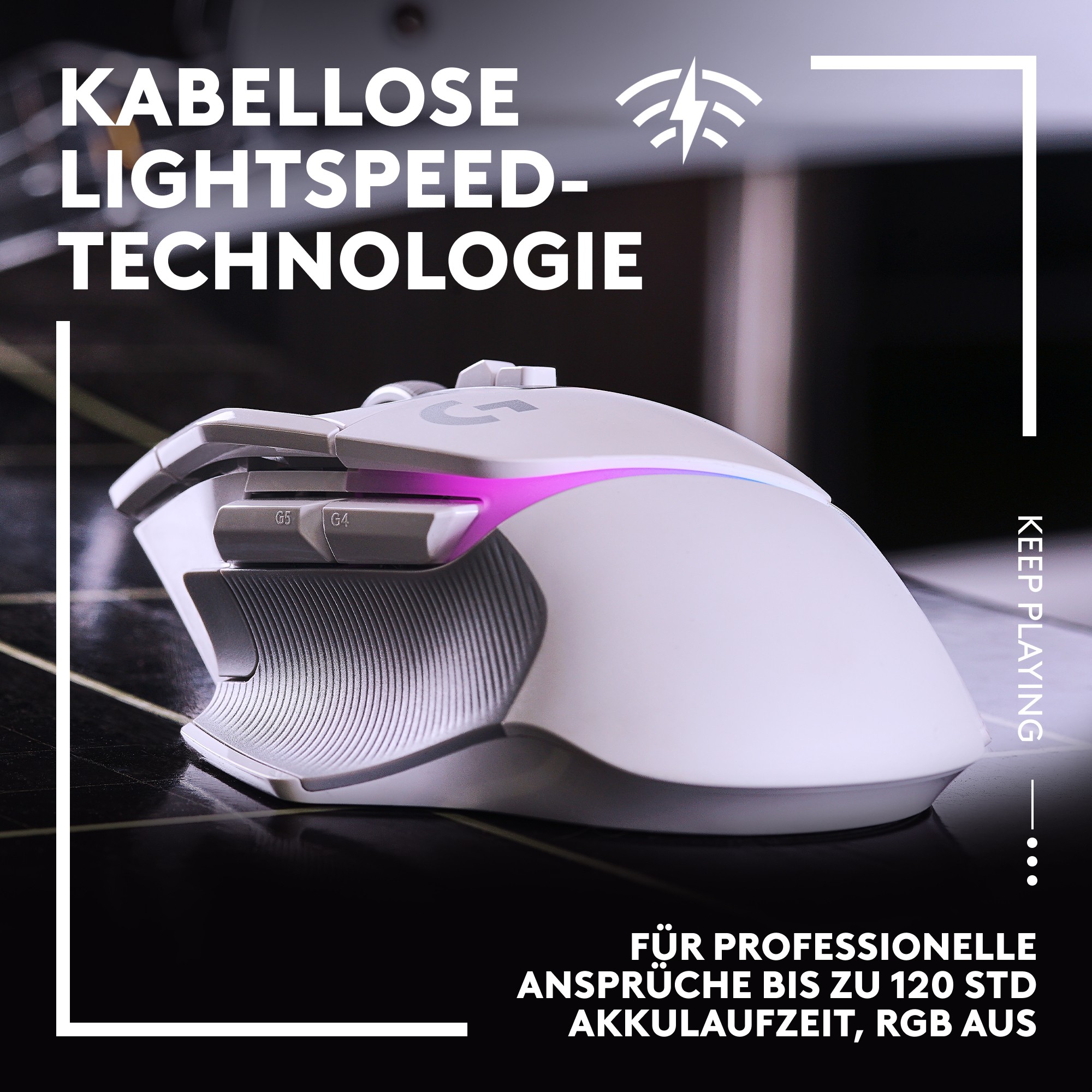 Maus Gaming Logitech G502 X PLUS - Bardhë - Figura 3