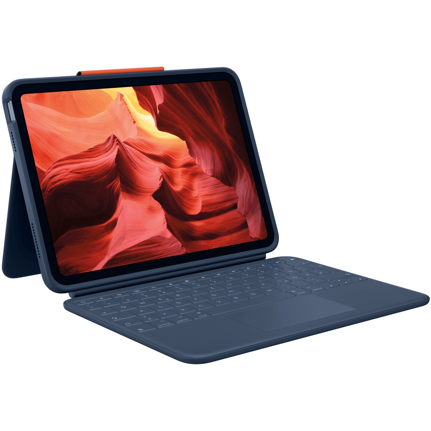 Aksesorë për tablet Logitech Rugged Combo 4 Touch Keyboard Case for Apple iPad 10th Gen / QWERTZ – Blu