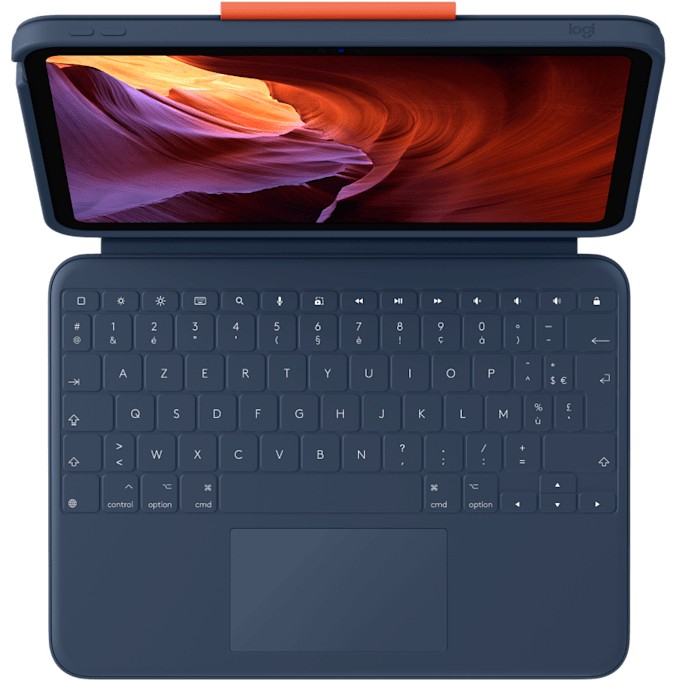 Aksesorë për tablet Logitech Rugged Combo 4 Touch Keyboard Case for Apple iPad 10th Gen / FR AZERTY – Blu - Figura 3