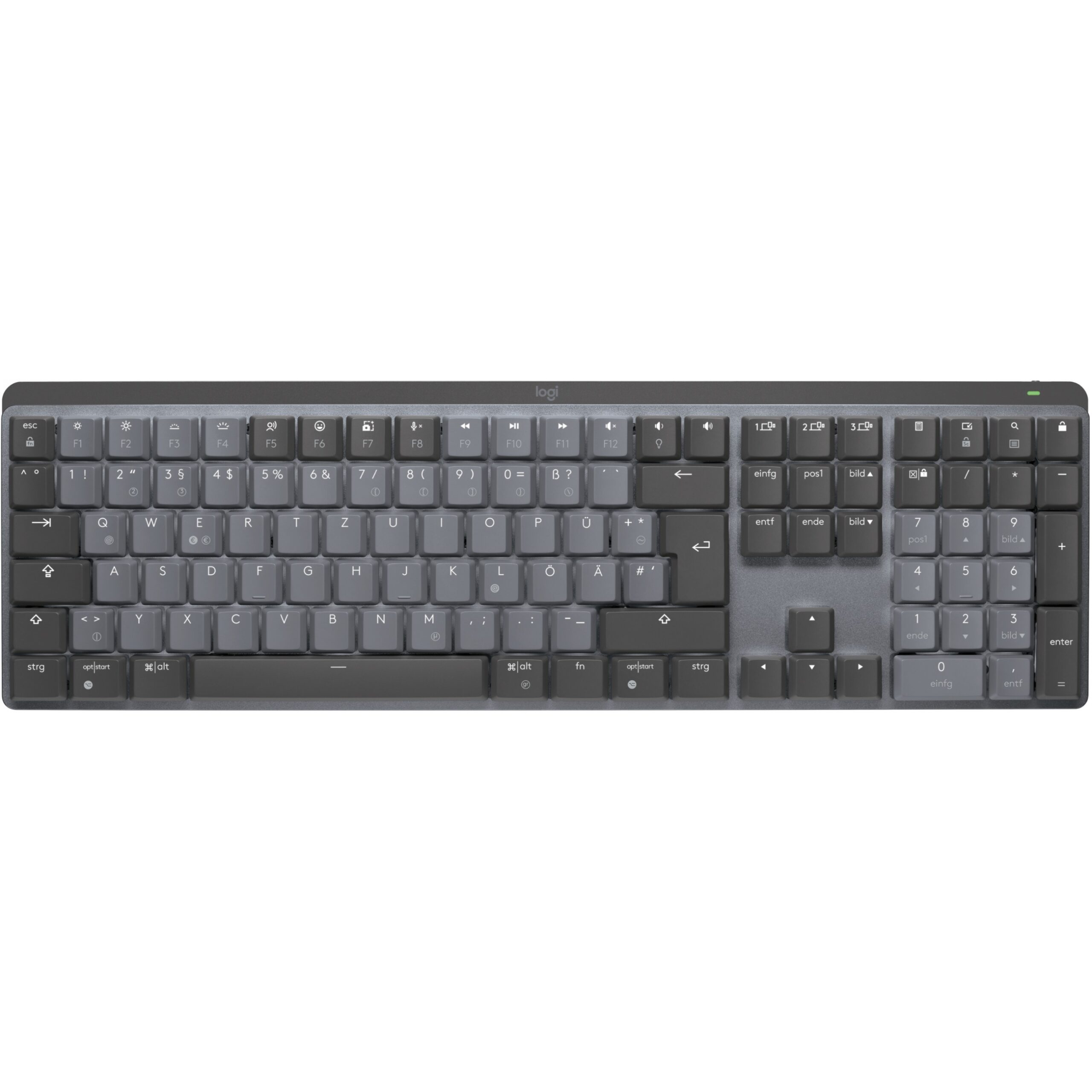 Tastierë Pa kabllo Logitech MX Mechanical Performance / QWERTZ – Grafit