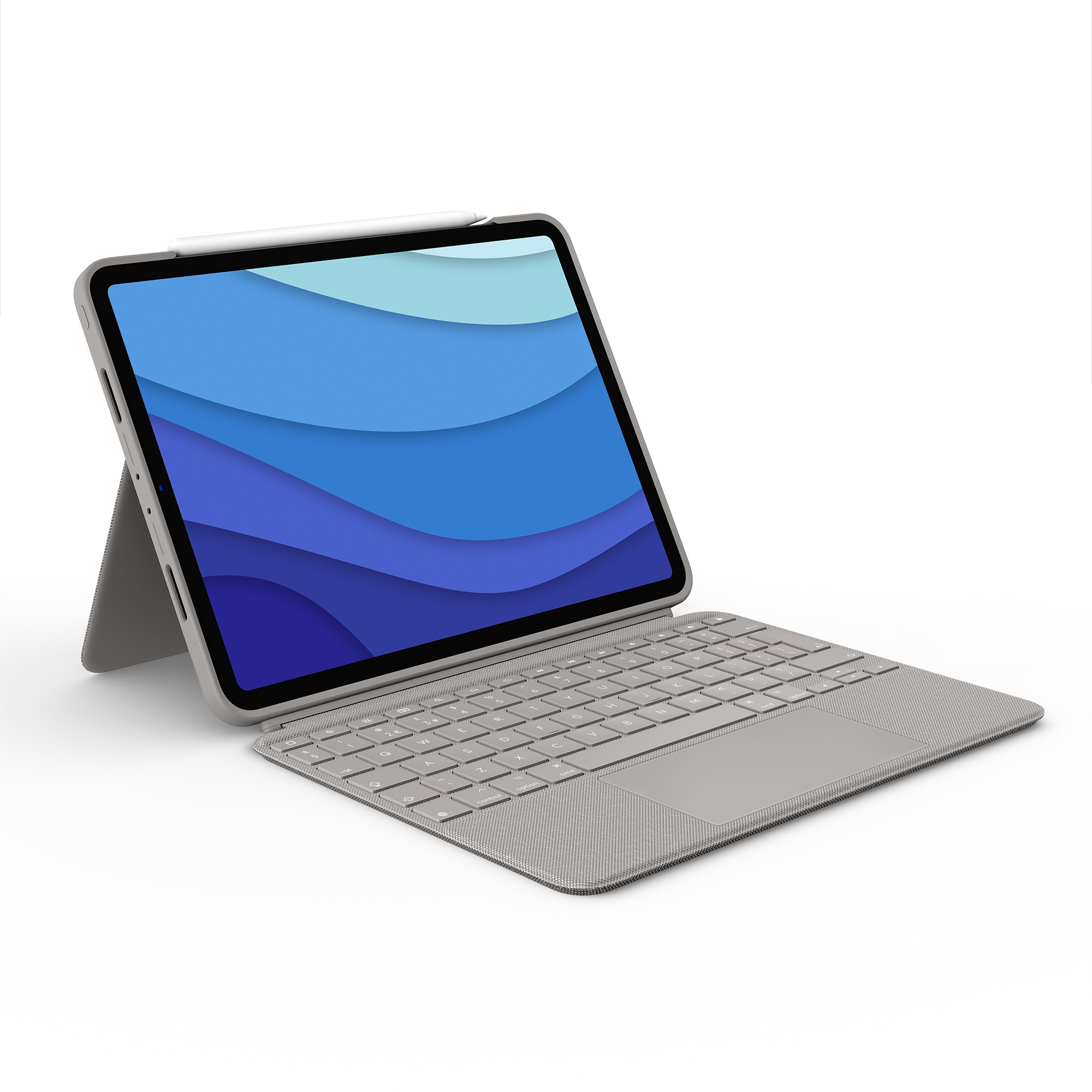 Aksesorë për tablet Logitech Combo Touch Keyboard with Trackpad for Apple iPad Pro 11" (1th-3rd Gen) / QWERTZ – Gri