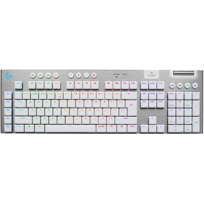 Tastierë Gaming Logitech G915 X LIGHTSPEED / US Layout / QWERTY – Bardhë
