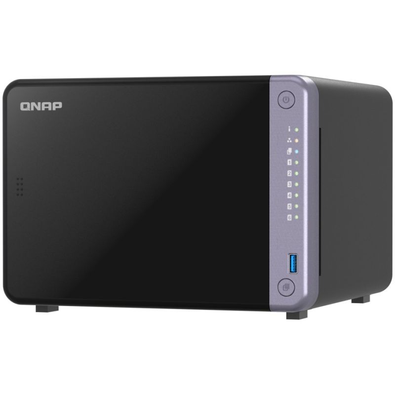 NAS QNAP TS‑632X‑4G / 6‑Bay Desktop / AL524 Quad‑Core 2.0 GHz / 4GB DDR4 (Max. 16GB) / 2×10GbE SFP+