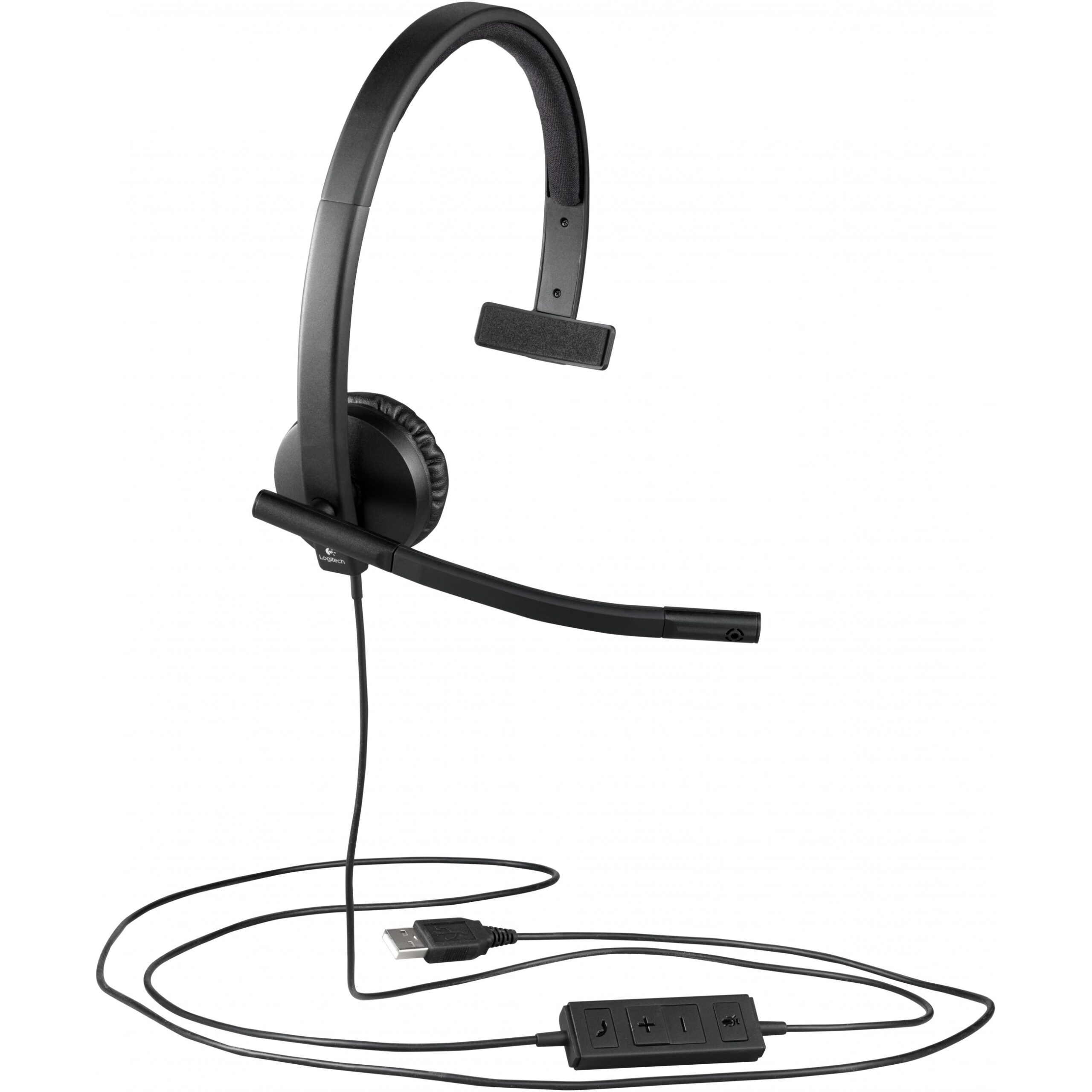Kufje me Kabllo Logitech H570e / USB / Mono - Zezë - Figura 4