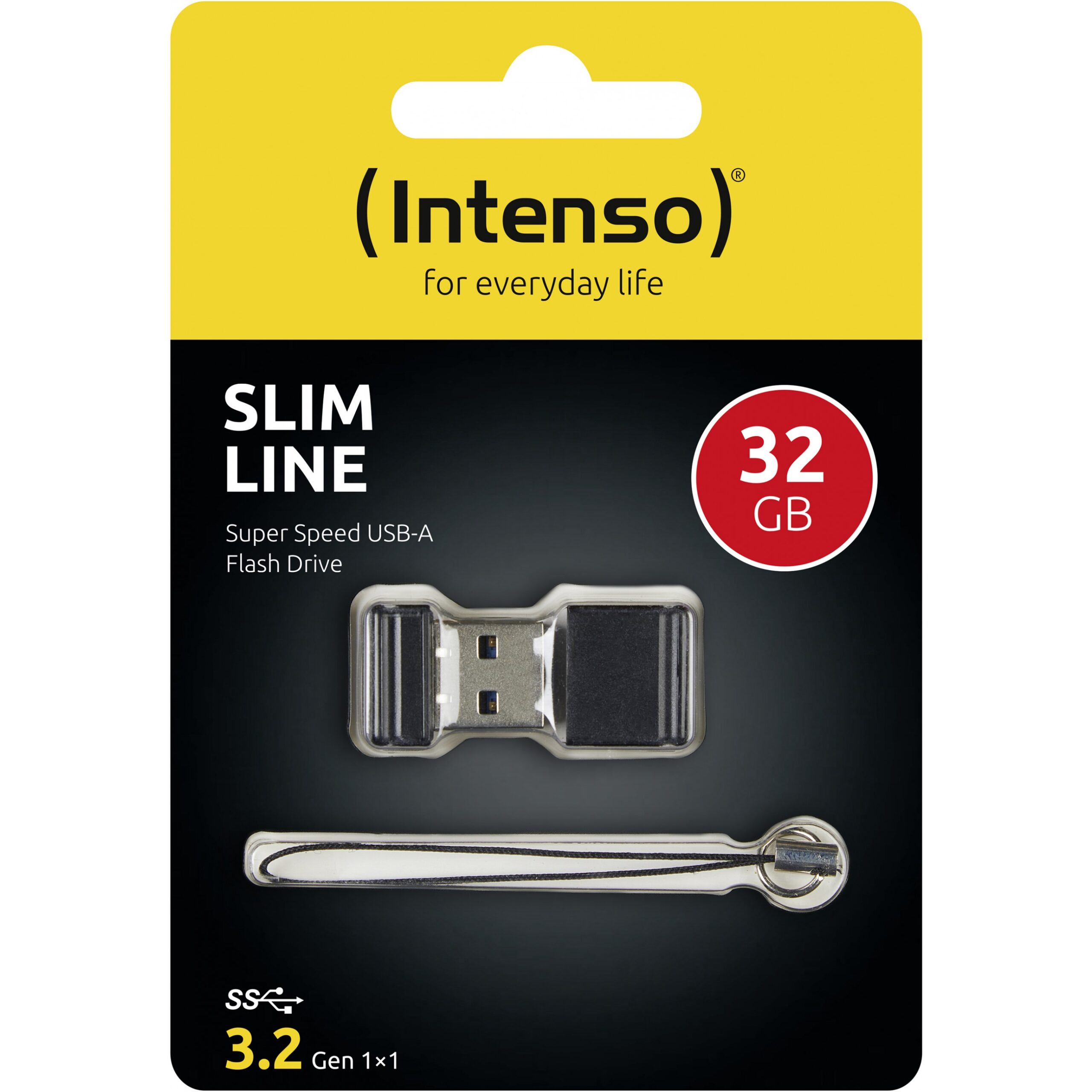 USB Flash Drive STICK 32GB USB 3.0 Intenso 3532480 Slim Line - e zezë - Figura 3