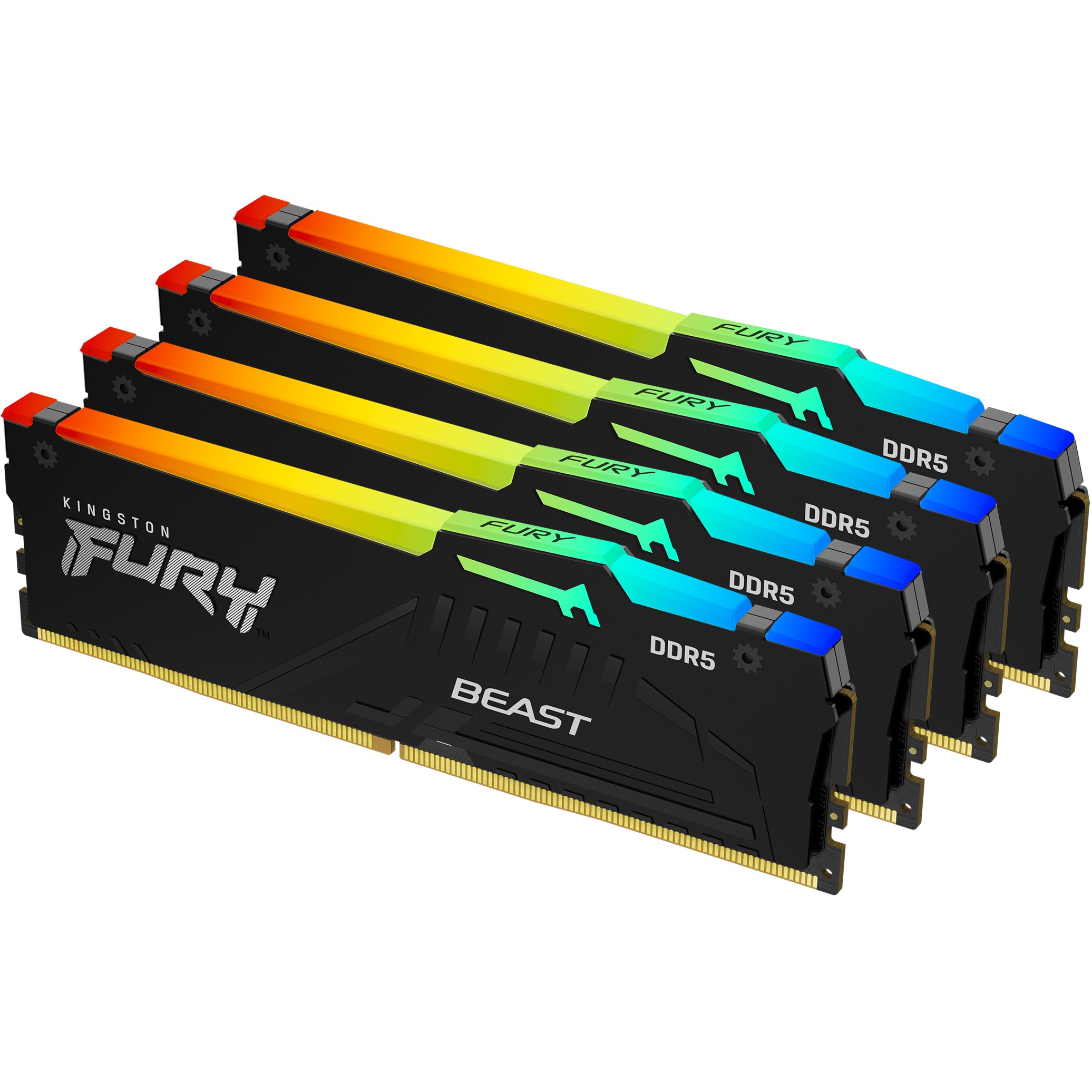 DDR5 RAM Kingston FURY Beast RGB 64GB 6000MT/s CL40 DIMM / Intel XMP