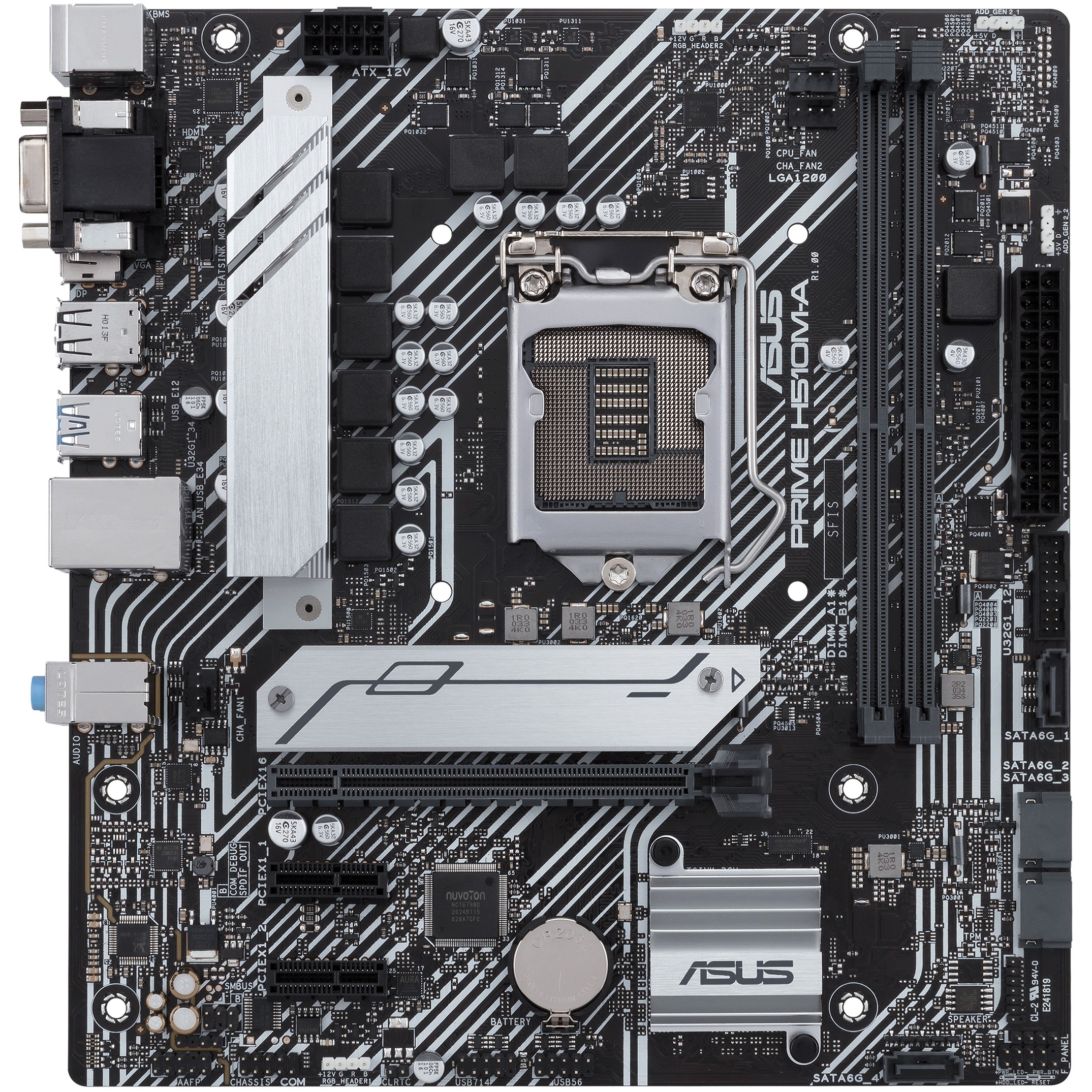 Pllakë Amë MB Intel ASUS PRIME H510M-A / LGA 1200 / DDR4 / HDMI+VGA+DP - Figura 2
