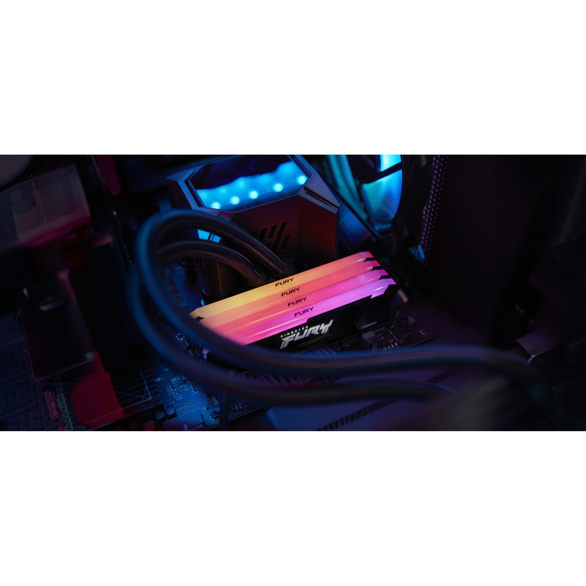RAM Memorie Kingston FURY Beast DDR4-3200 CL16 / 64GB (2x32GB) / DIMM / Dual-Kit / RGB – Zezë - Figura 4