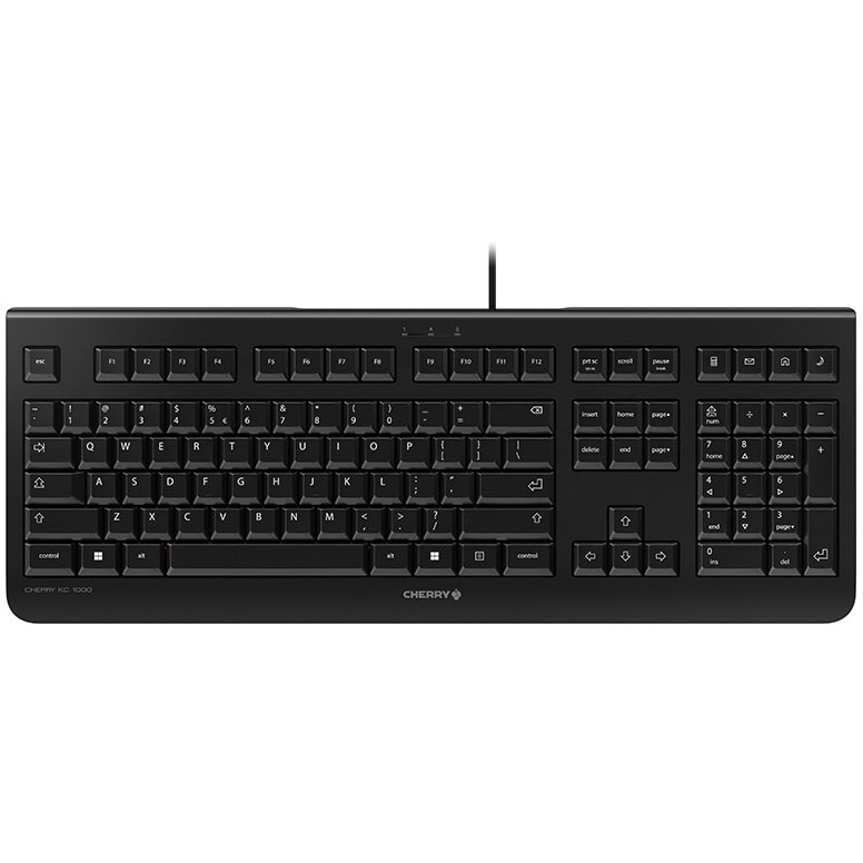 Tastierë me kabllo Cherry KC 1000 / QWERTY US - Zezë