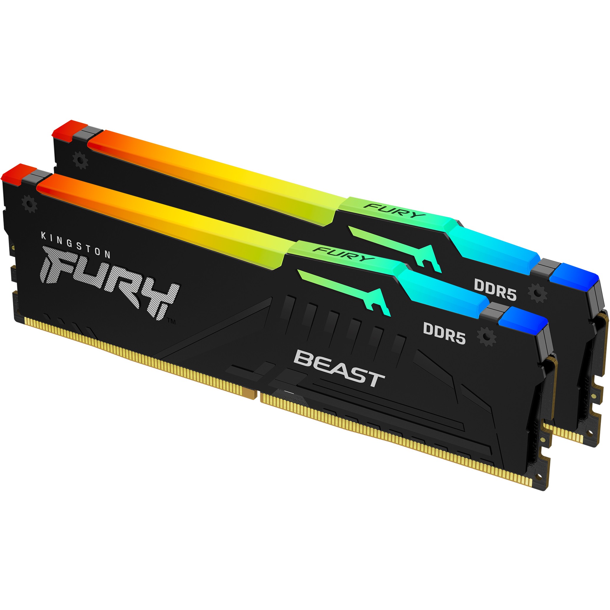 RAM Memorie DDR5 KINGSTON 6000 CL30 / 16GB / 2x8GB / DIMM / FURY Beast / RGB / EXPO