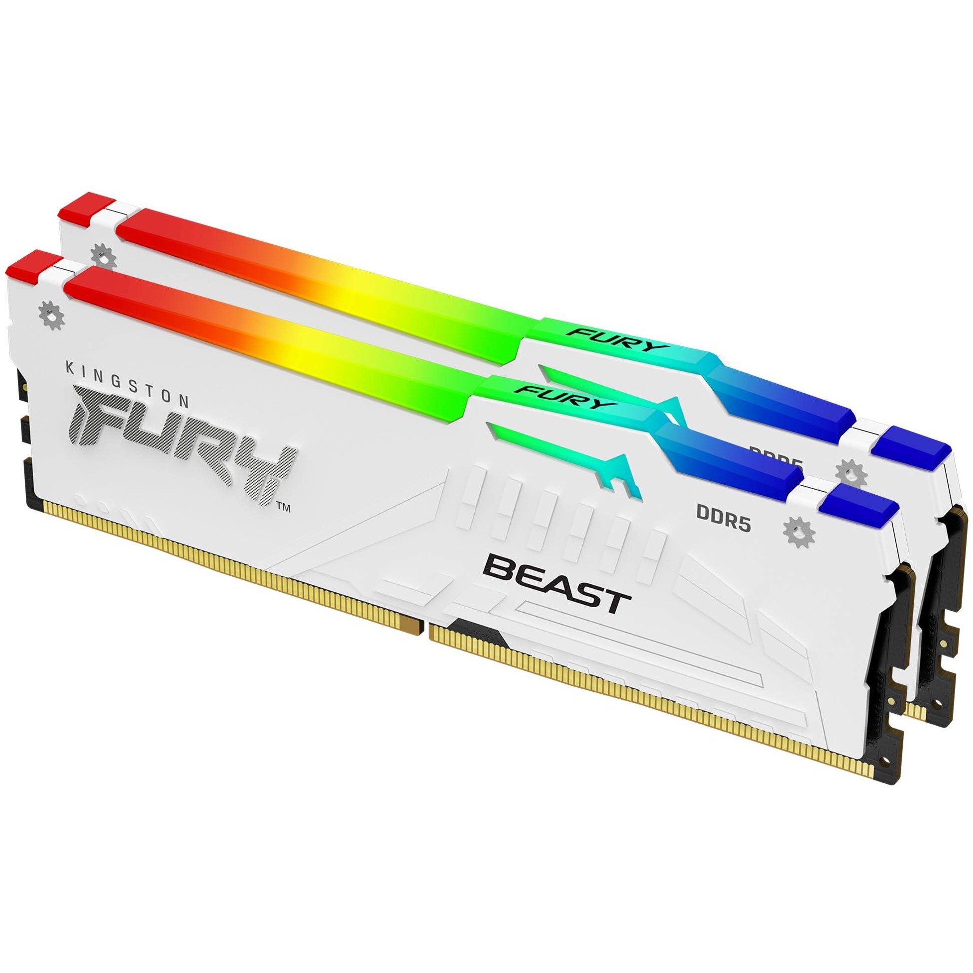 DDR5 RAM Kingston FURY Beast RGB 32GB (2x16GB) 6400MT/s CL32 DIMM Kit / AMD EXPO – Bardhë