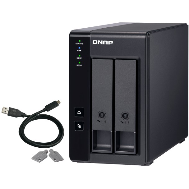 QNAP TR-002 2-Bay USB 3.2 Gen 2 Type-C DAS Enclosure me Hardware RAID për NAS, PC dhe Mac - Figura 5