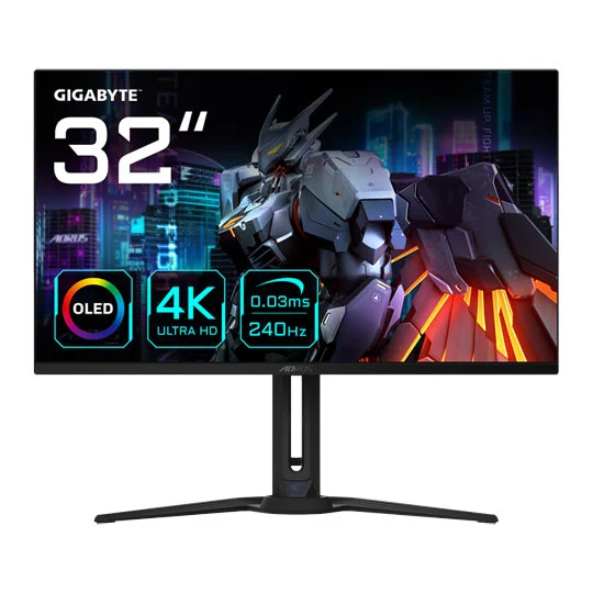 Monitor Gaming GIGABYTE AORUS FO32U2 / 31.5" / Ultra HD OLED / 240Hz / 0.03 ms / 2xHDMI+DP 1.4 / Zezë - Figura 2