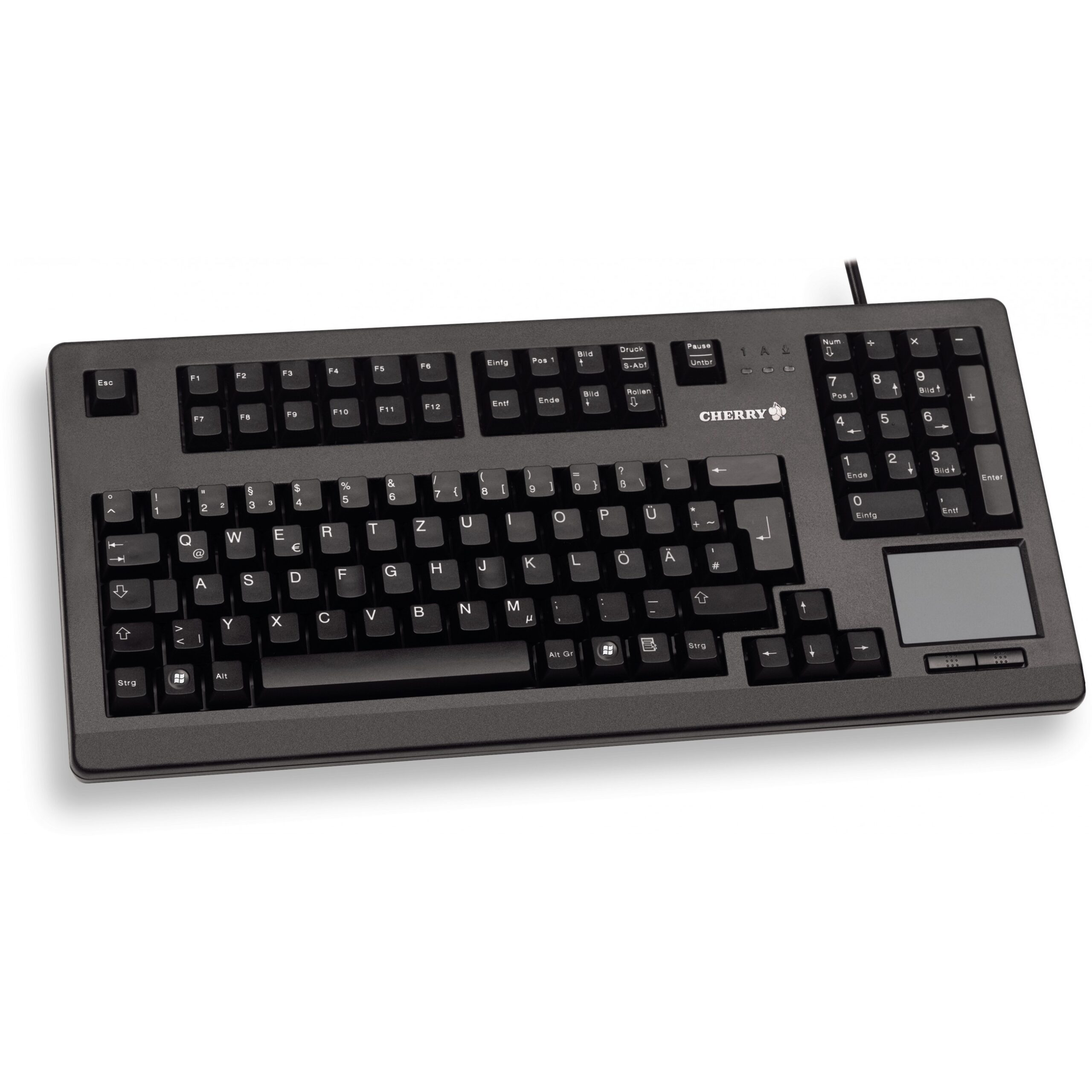 Tastierë me kabllo Cherry G80-11900 / Me touchpad / QWERTZ Gjerman - Zezë - Figura 4