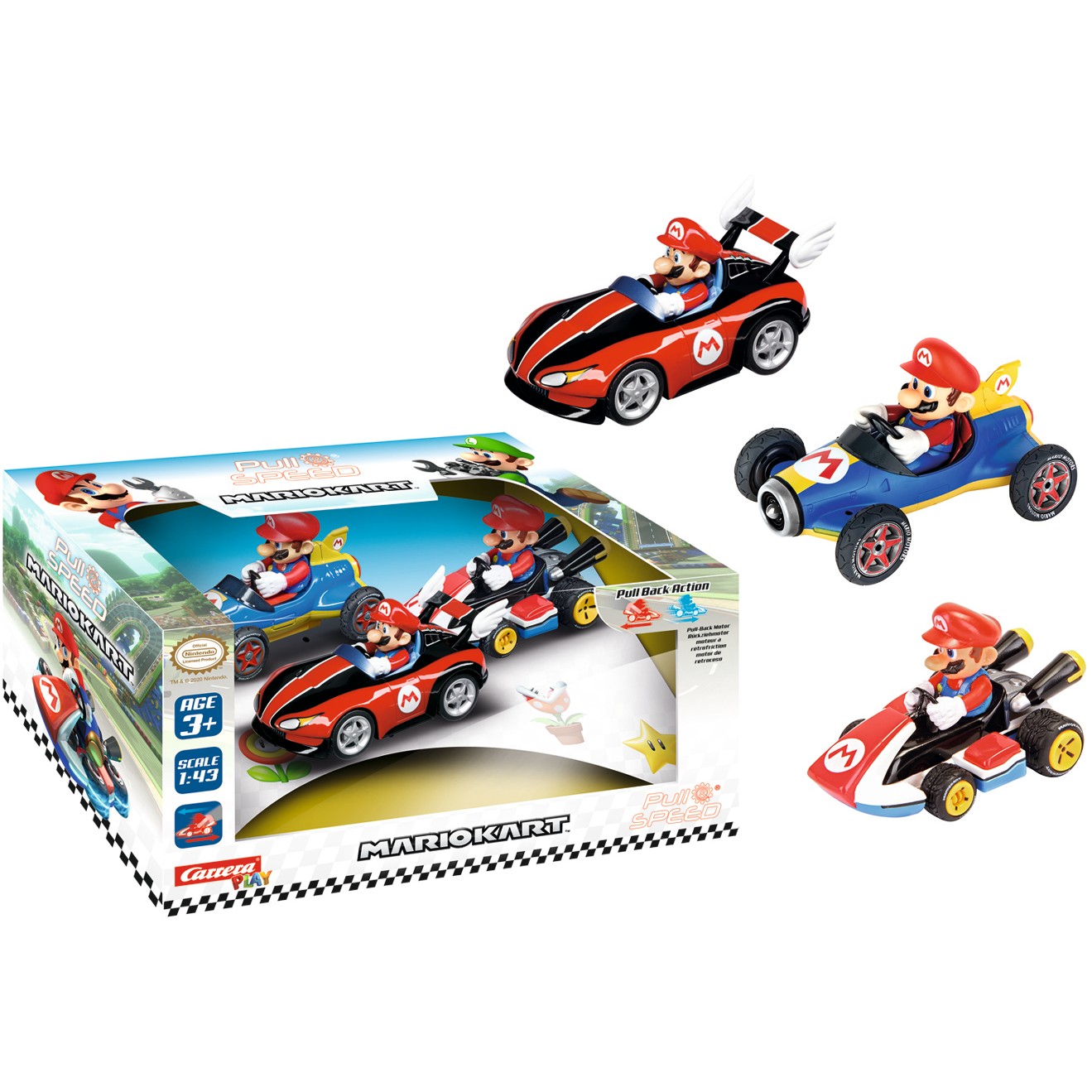 Carrera - Pull & Speed - Mario Kart - Mario 3Pack - Figura 2