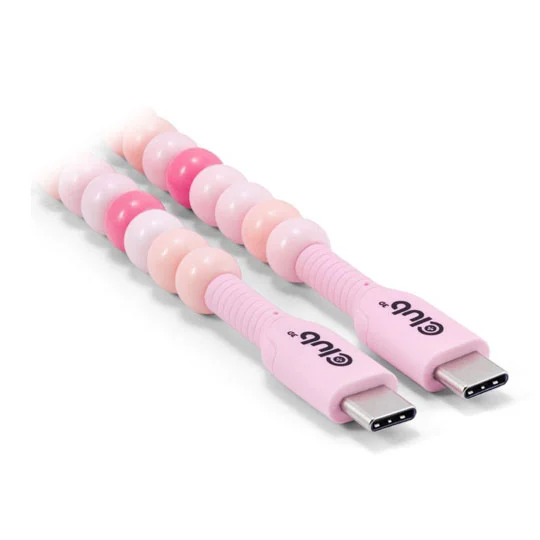 Club3D Lifestyle Kabllo USB‑C / PD 60W / 480 Mbps / 2.0m - Rozë