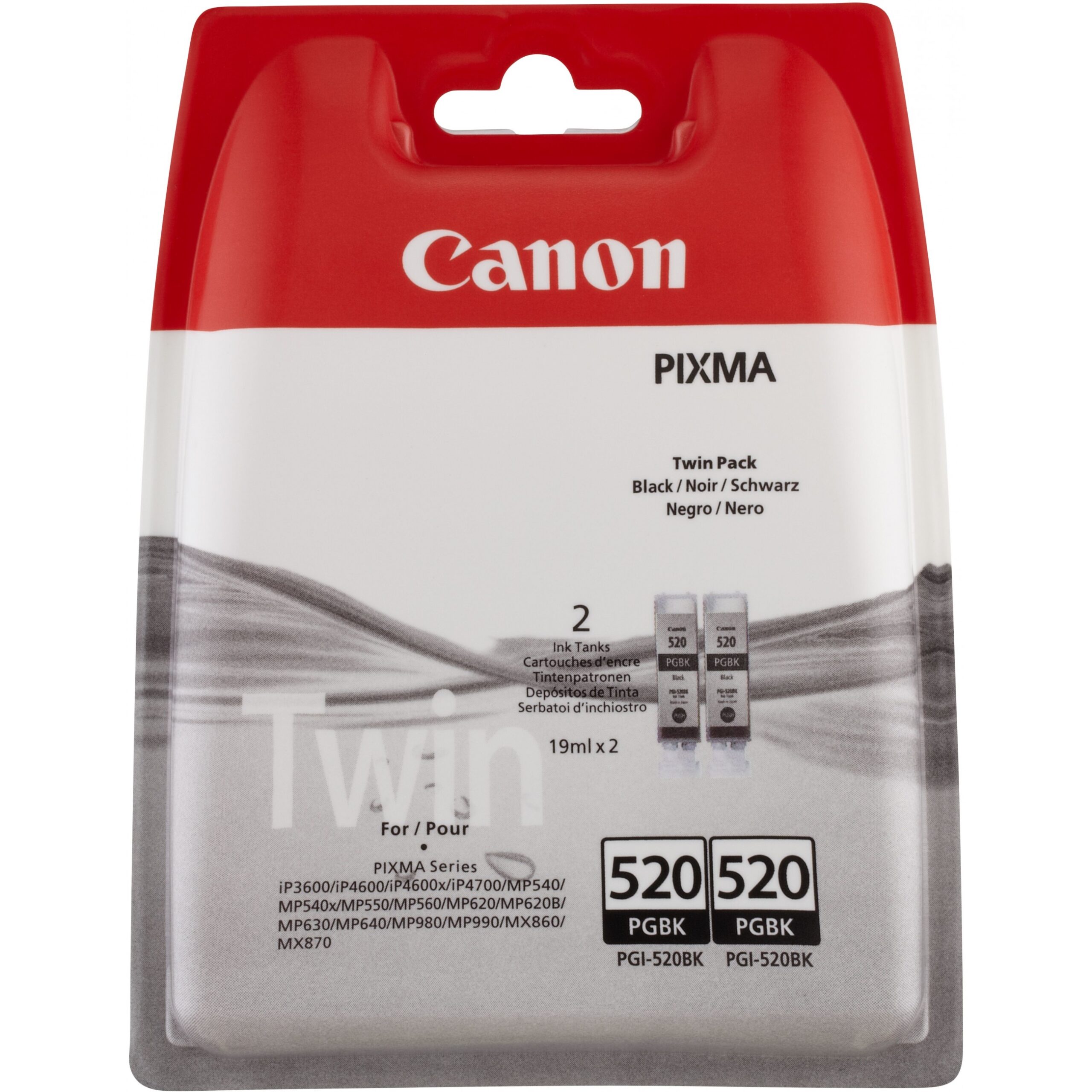 INK Canon PGI-520BK Twin Pack – Zezë