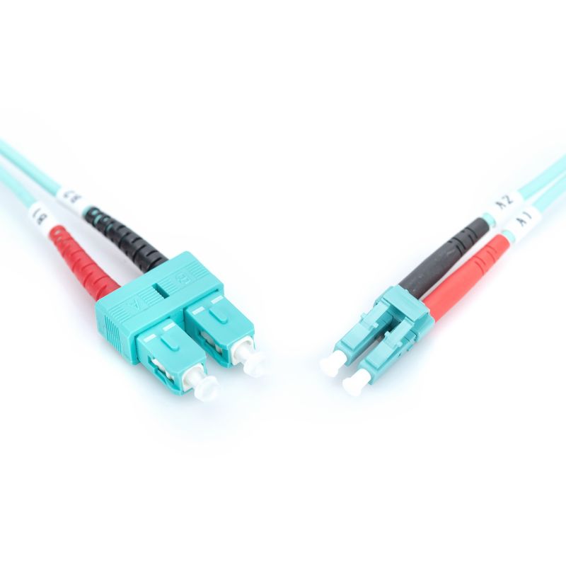 Kabllo për rrjet DIGITUS / LWL Patch Cable / LC-SC / 1.0m / Multimode Duplex / OM3 – Blu - Figura 4