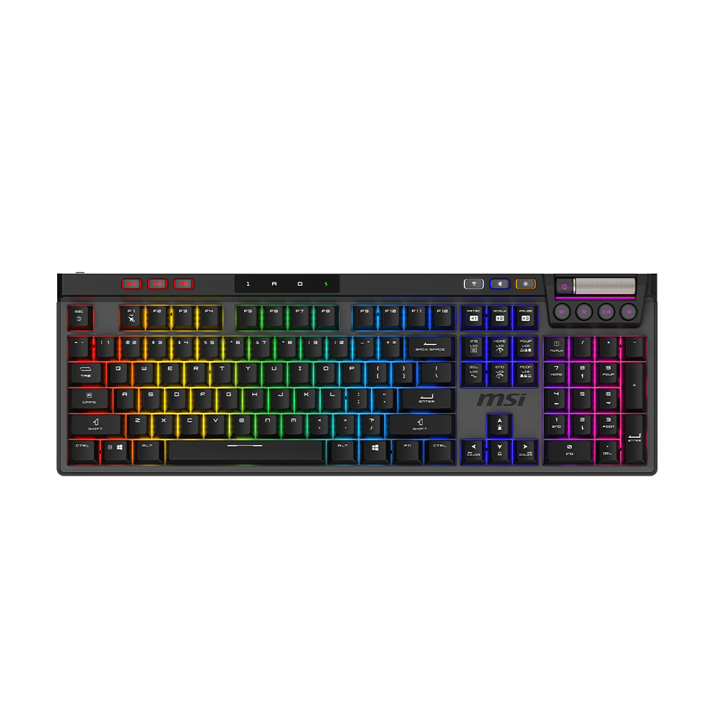 Tastierë Gaming MSI Strike Pro W Silent Wireless / German Language - Zezë