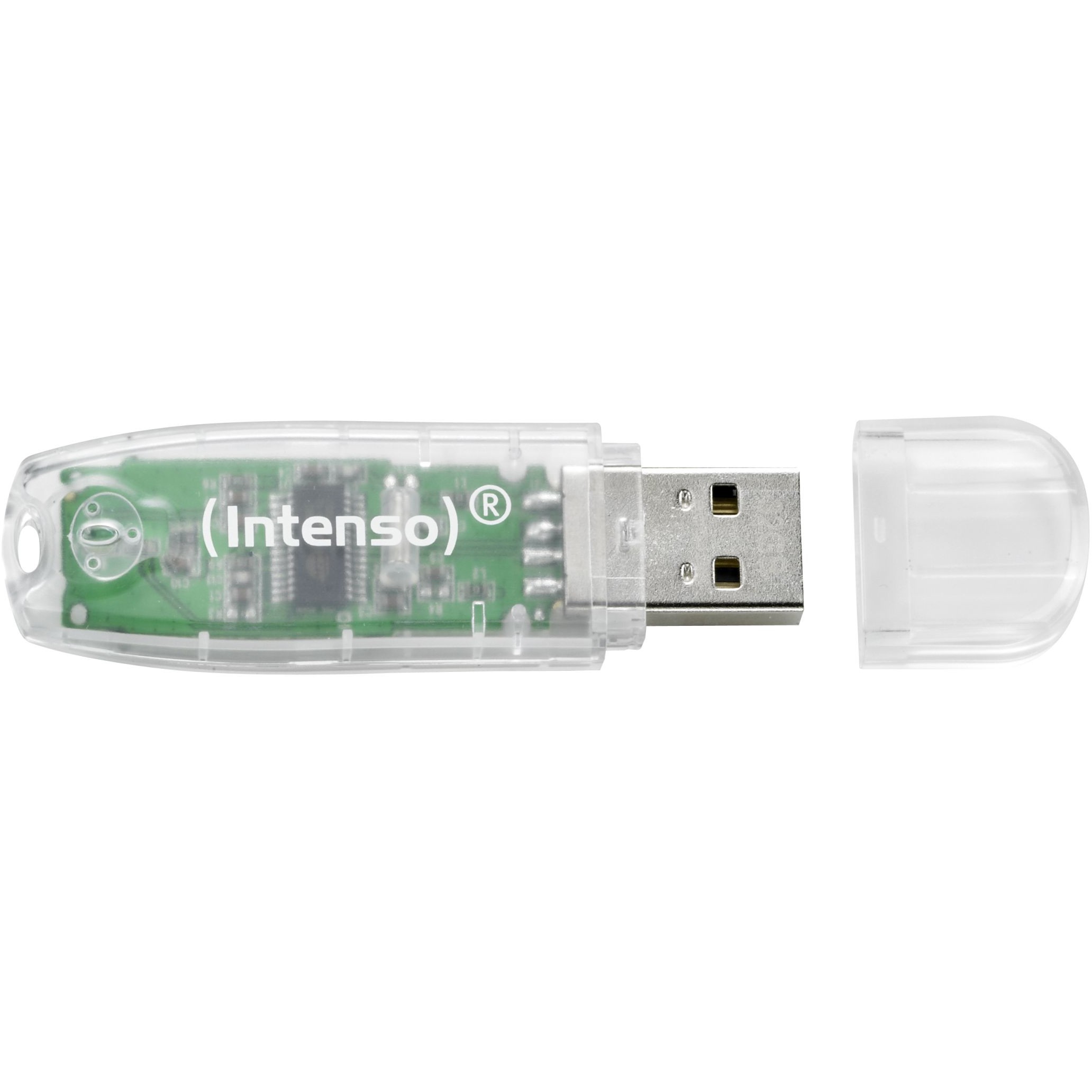 USB Flash Drive STICK 32GB USB 2.0 Intenso Rainbow Line Transparent - Figura 2